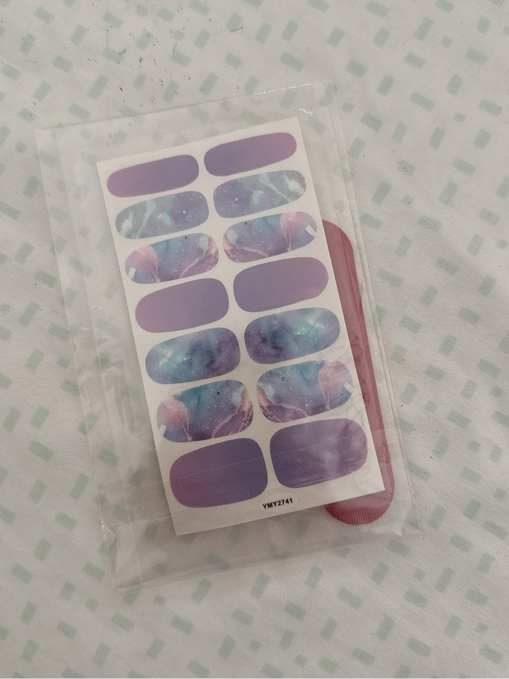 Purple Galaxy Nail Wraps